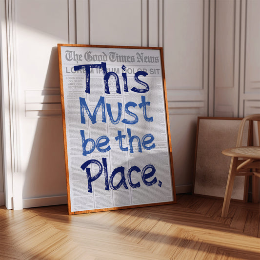 Blue Letters Find Their Home
