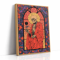 Skeleton Saint Stained Glass