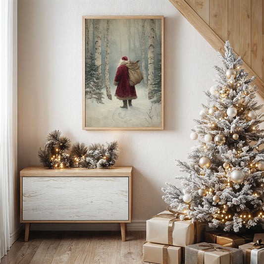 Through Birch Woods On Christmas Eve