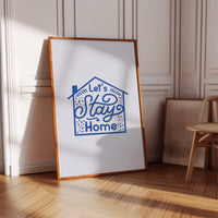 Cozy Letters Dance In Blue