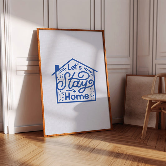 Cozy Letters Dance In Blue