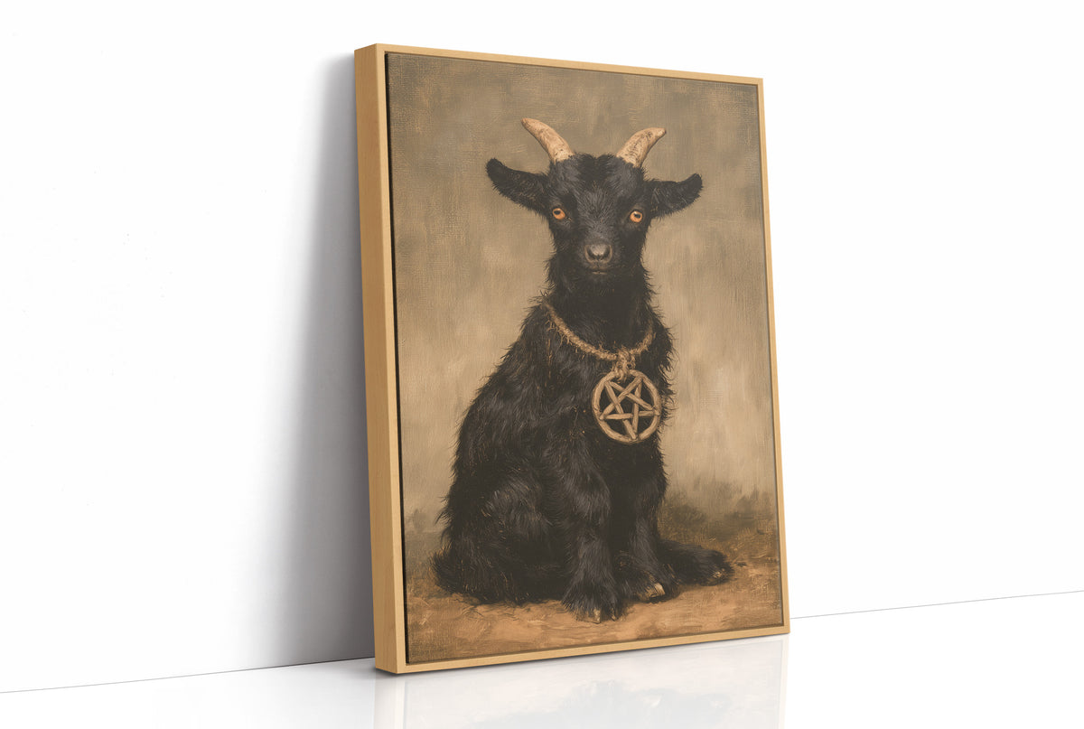 Occult Black Goat Portrait