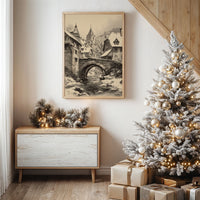 Stone Bridge Leads To Christmas