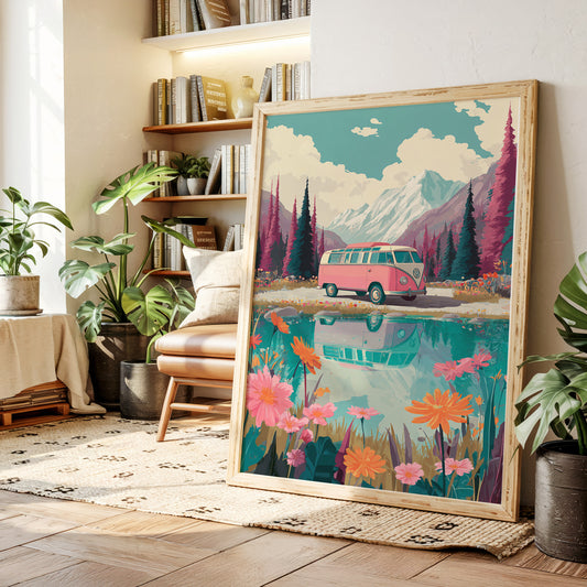 Journey Through Blooming Reflections