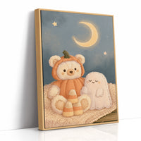 Cozy Bear Ghost Plushie Duo