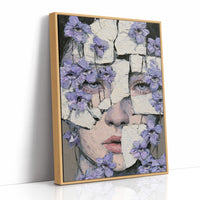 Fractured Face Violet Eyes