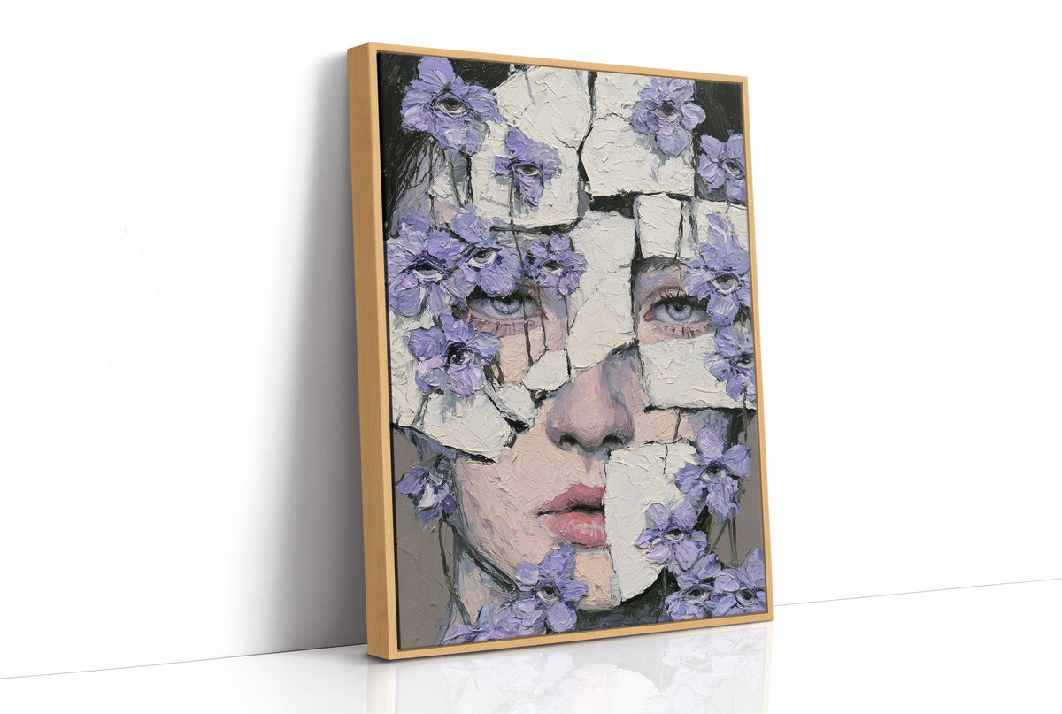 Fractured Face Violet Eyes
