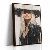 Mysterious Blonde In Wide Brim