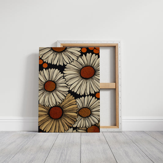 Daisies Dance In Copper Light