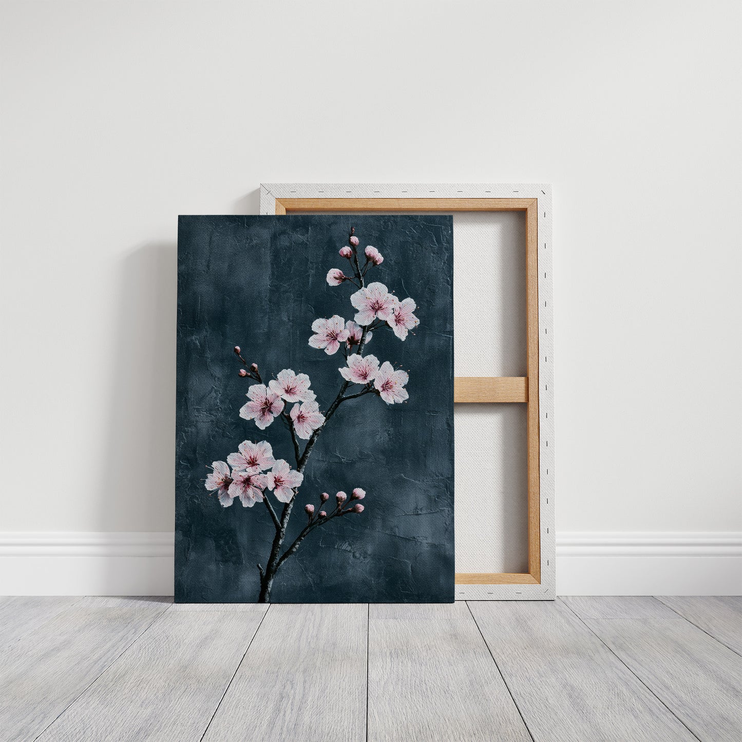 Realist Blossoms on Slate Grey