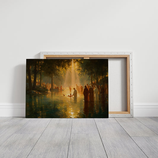 Sacred Waters Bathe Golden Light