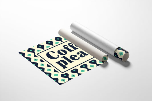 Coffee Please Retro Kitchen Sign