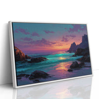 Neon Dusk on the Shore