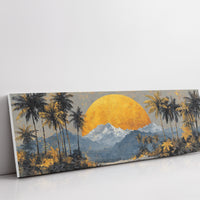 Golden Sun Beyond The Palms