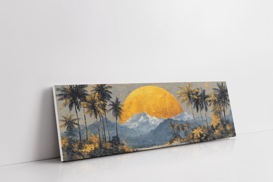 Golden Sun Beyond The Palms