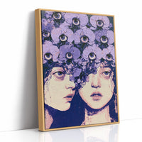 Twin Faces Violet Eye Crown