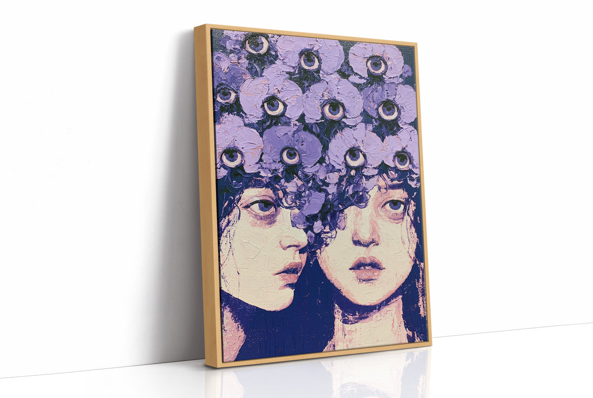 Twin Faces Violet Eye Crown