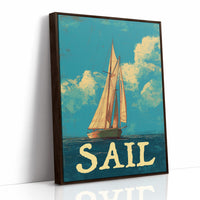 Voyage Beyond Words: Vintage Maritime Poster