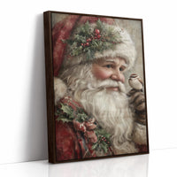 Santa with Nature's Tiny Messenger