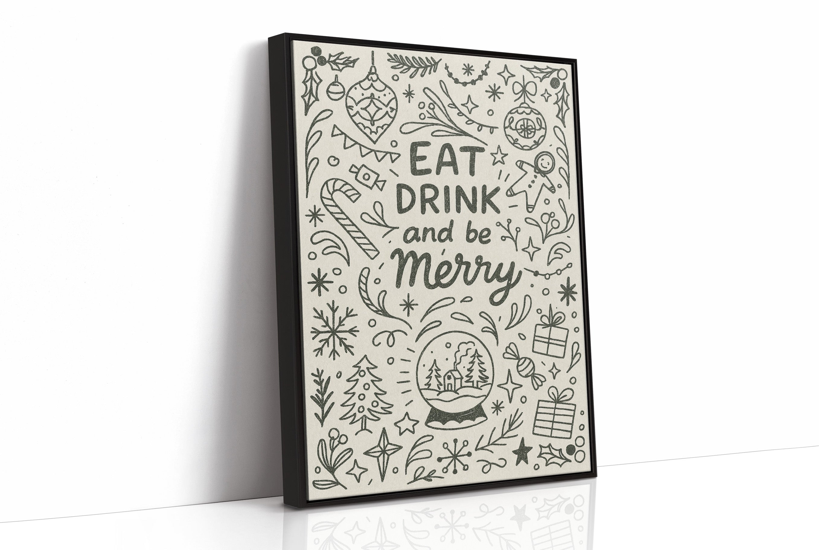 Holiday Cheer In Simple Lines