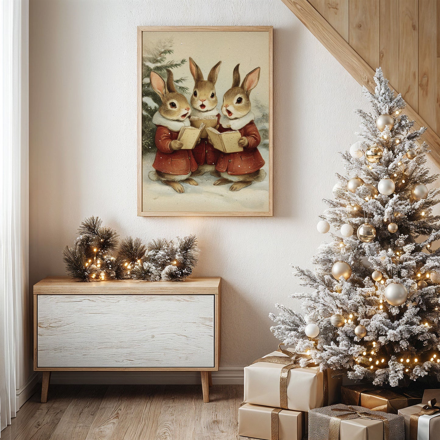 Winter Rabbits Sing Their Carols
