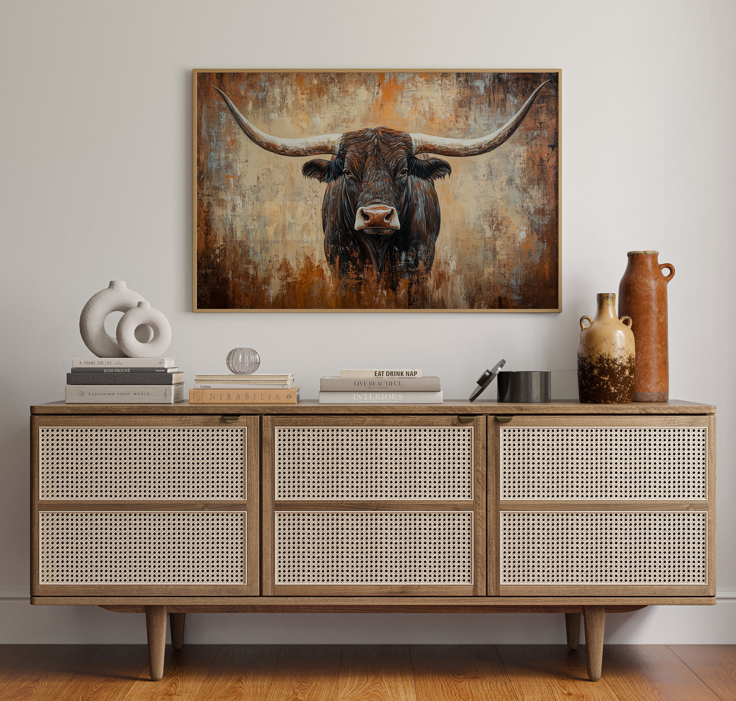 Longhorn Tales In Copper Light