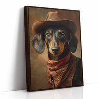 Dachshund With Western Flair