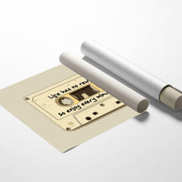 Life Has No Rewinds Retro Cassette