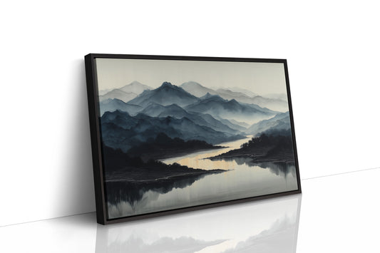 Misty Peaks Mirror Morning Light