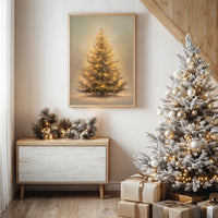 Evergreen Tales In Golden Mist