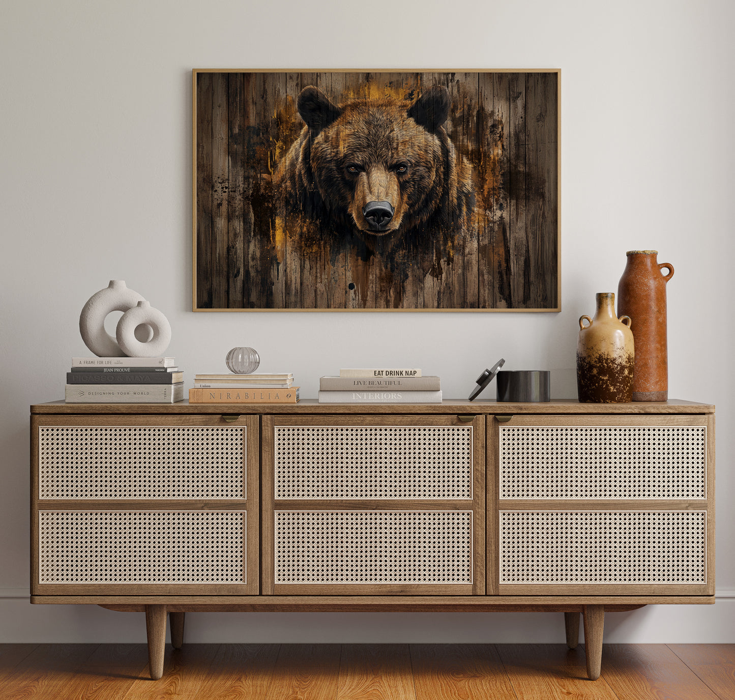 Ancient Forest Holds Bear's Gaze