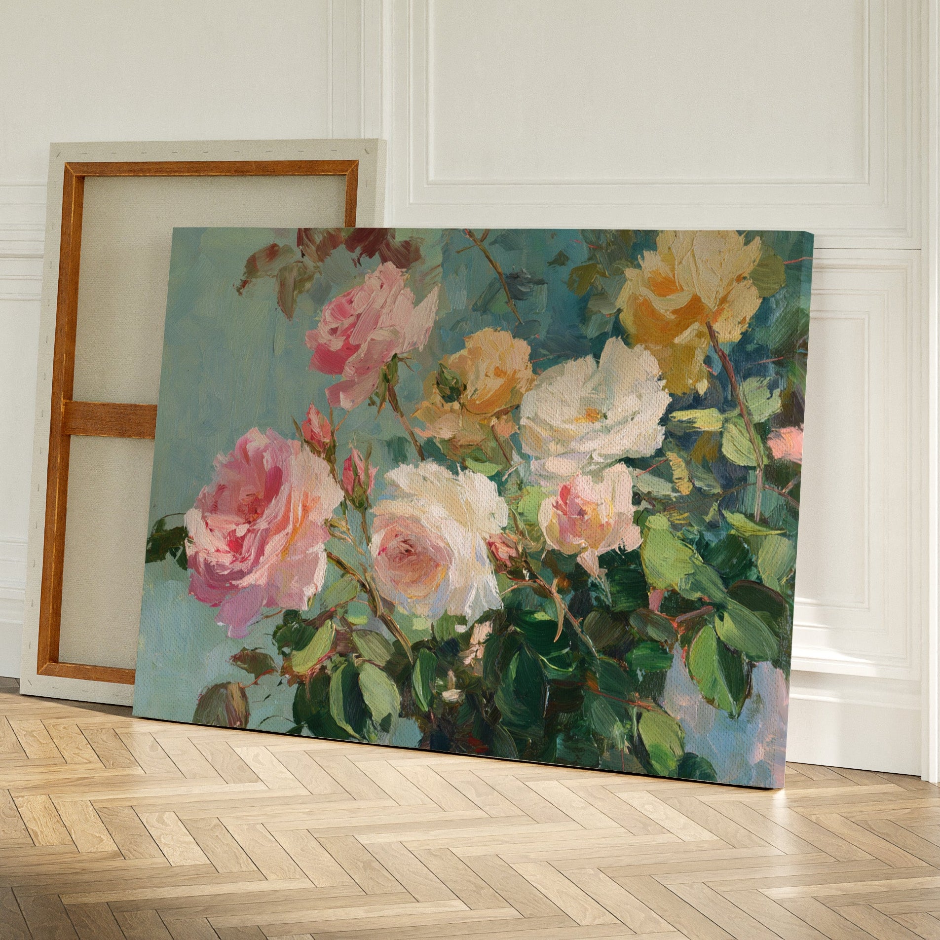 Summer Roses Catch Morning Light