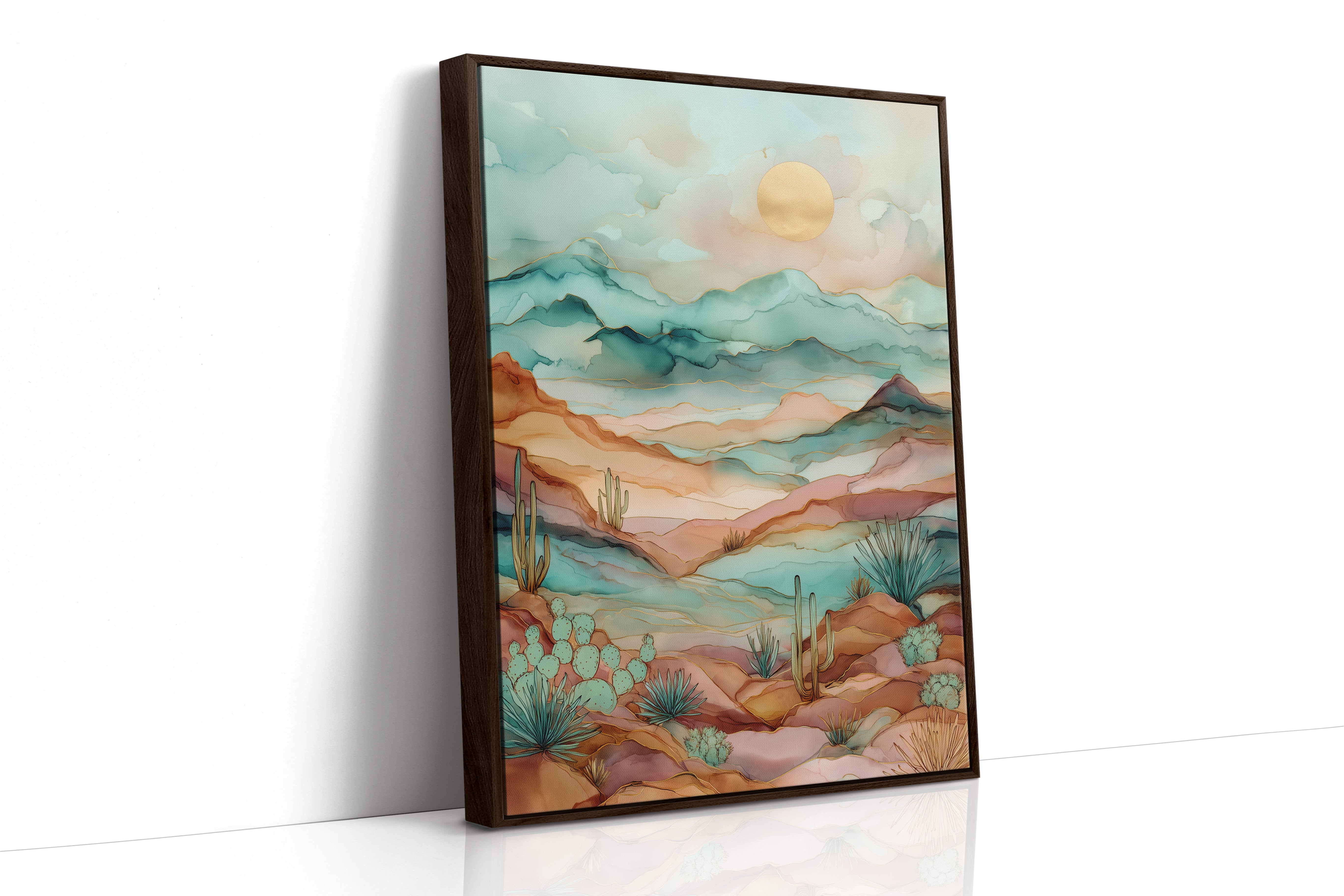 Copper Skies Over Desert Tides