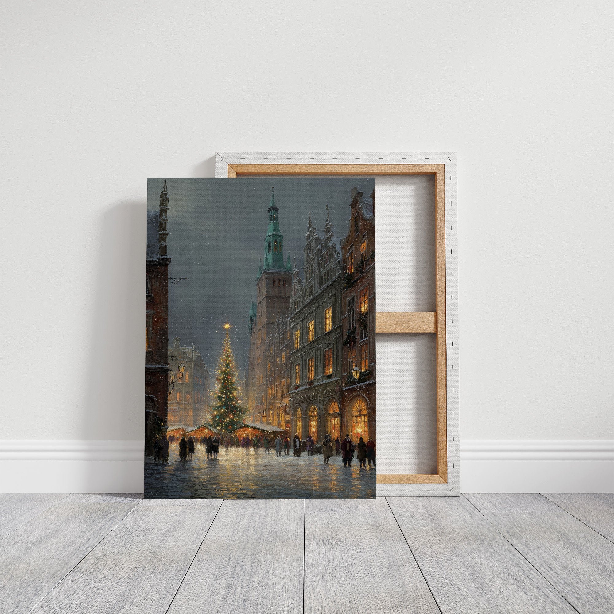 Winter Lights Dance Through Old Town