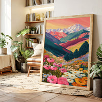 Mountains Adorned in Floral Splendor
