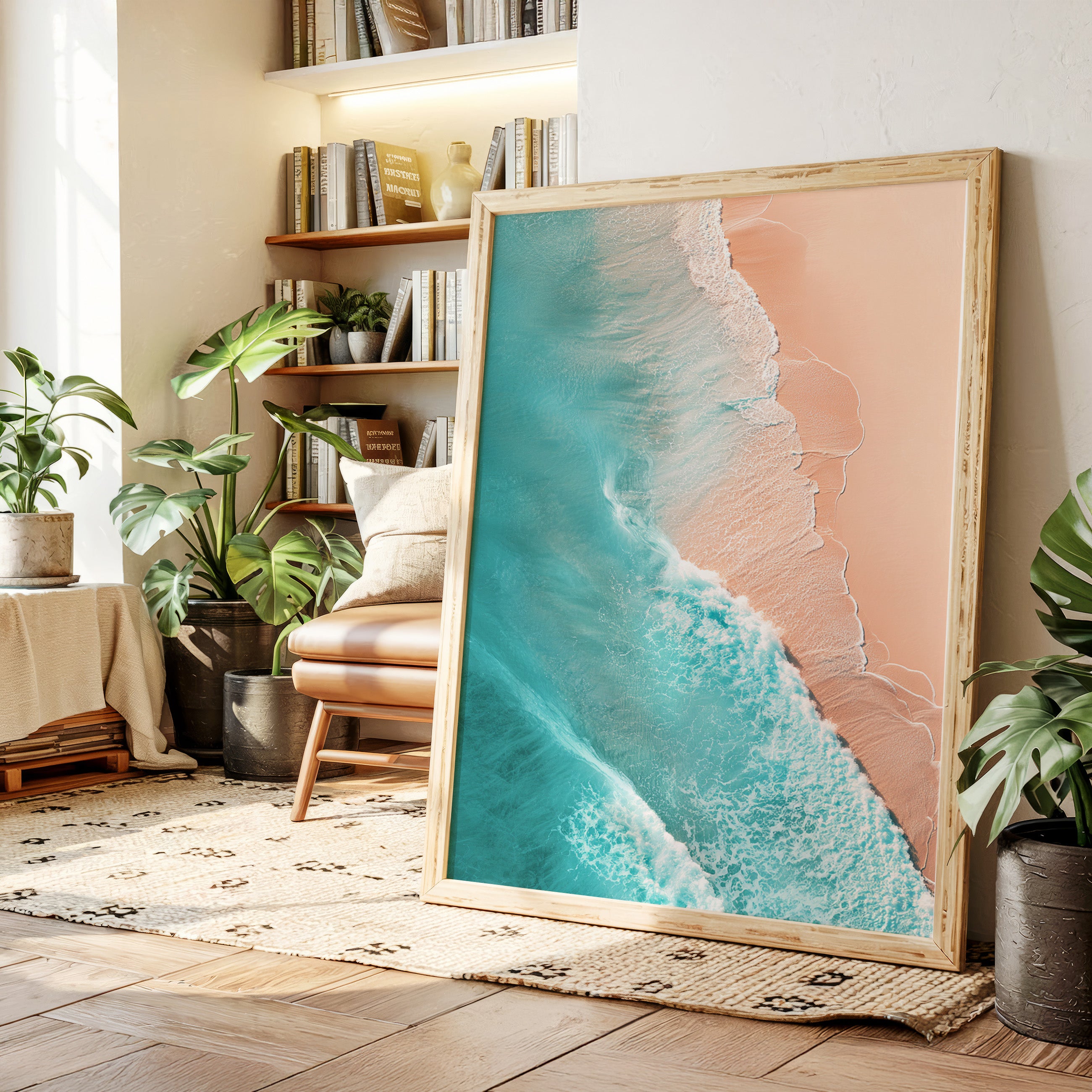 Tides Caress the Warm Sand