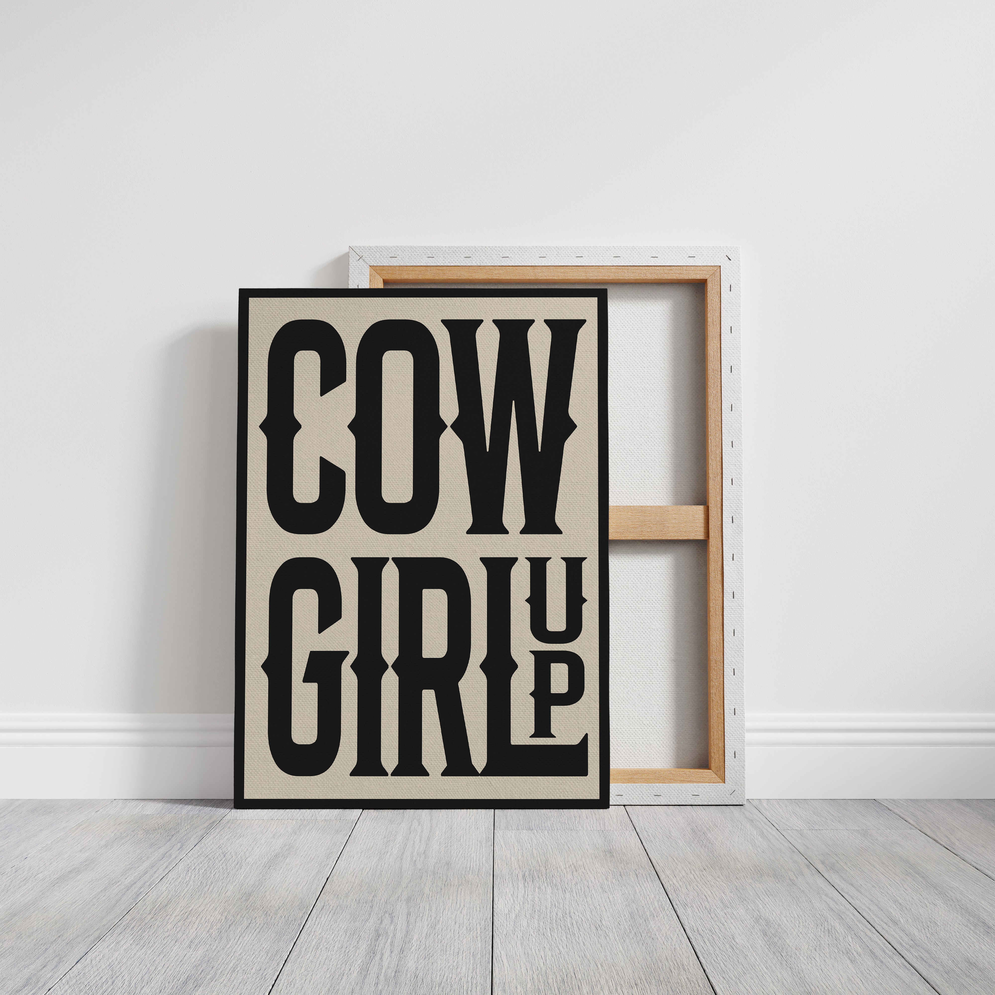 Cowgirl Up Bold Western Spirit Art