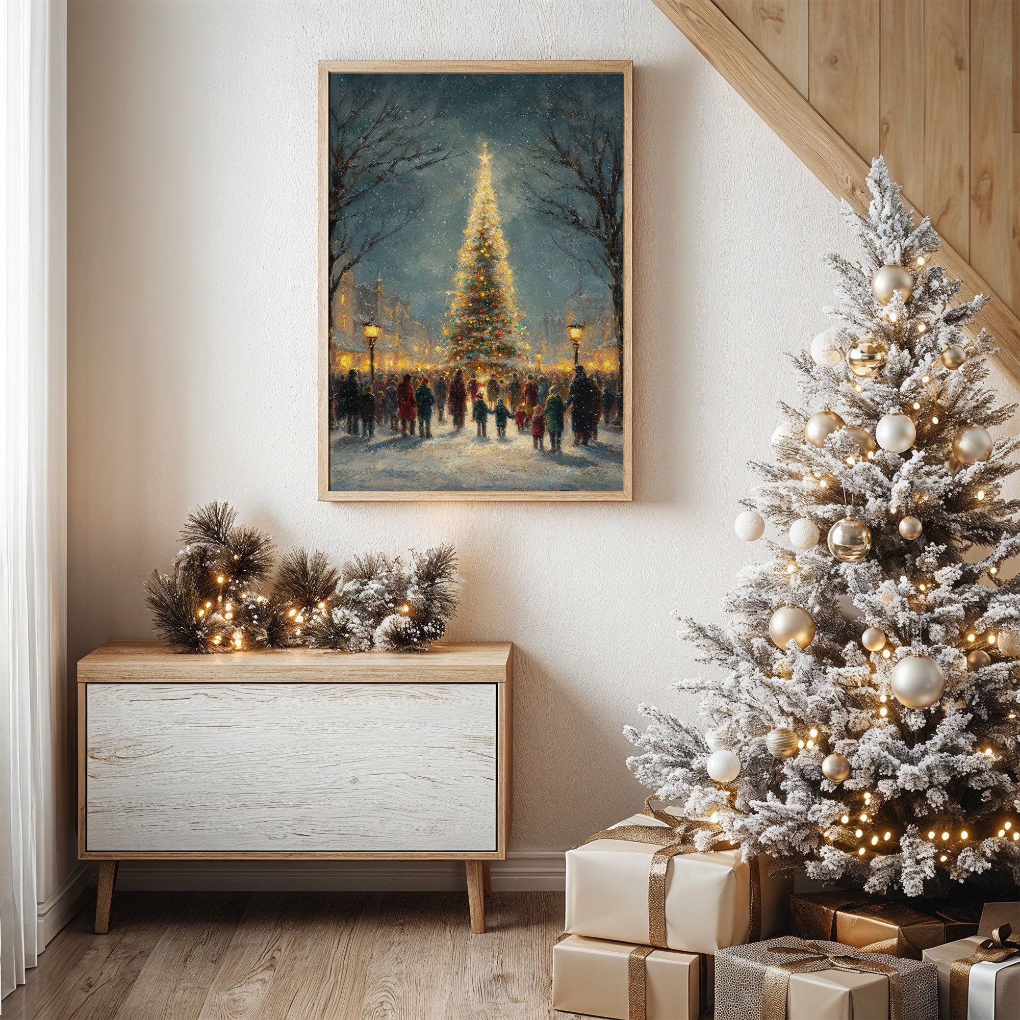 Winter Lights Draw The Village Together