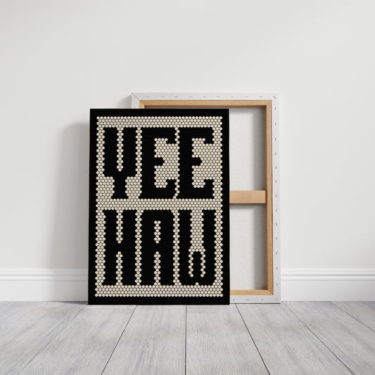 Yeehaw Mosaic Western Shout in Black