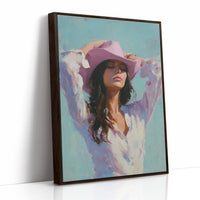 Lavender Brim Under Turquoise Skies