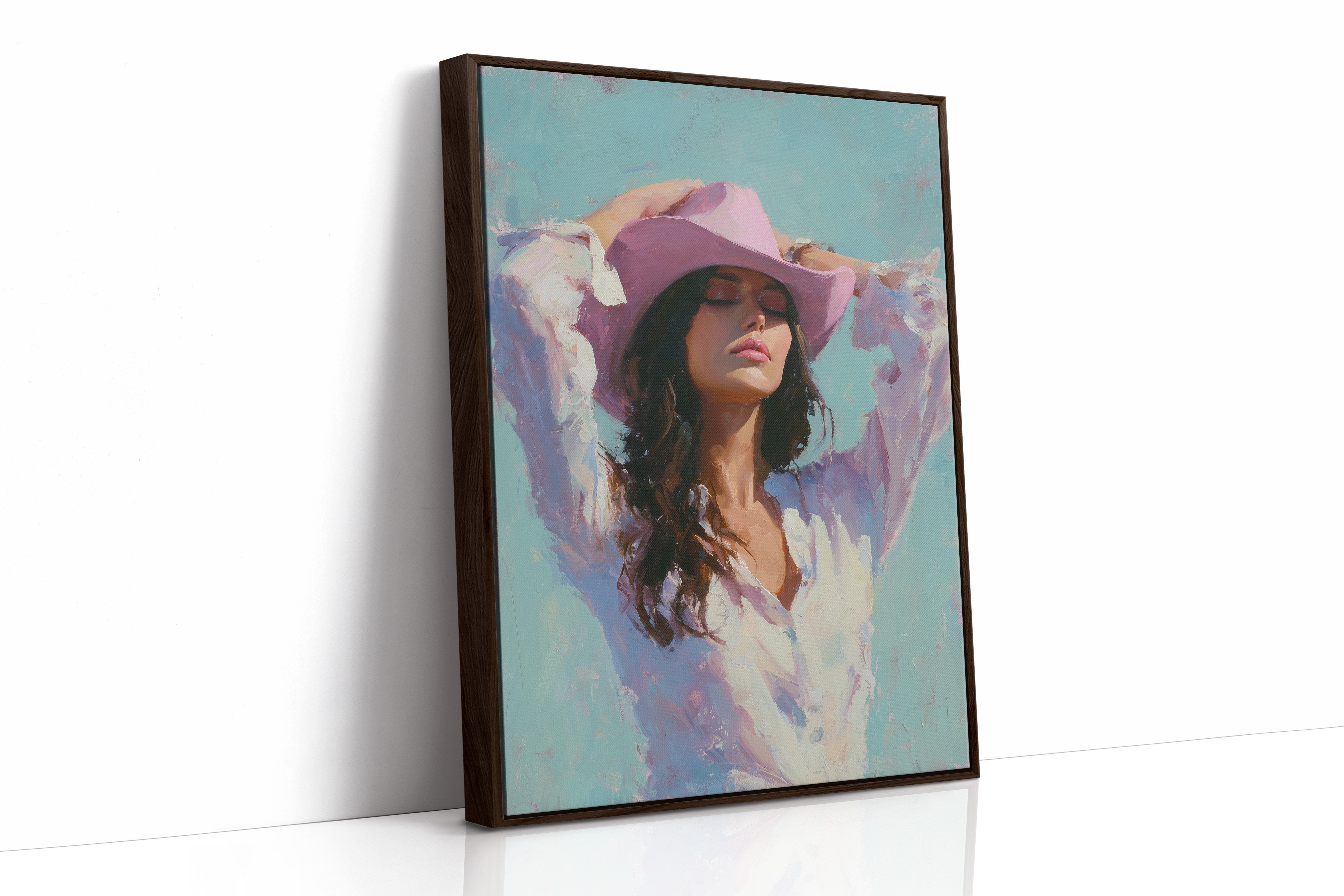 Lavender Brim Under Turquoise Skies