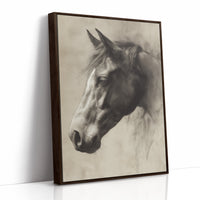 Noble Gaze In Weathered Wood