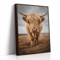 Highland Soul In Rustic Portrait
