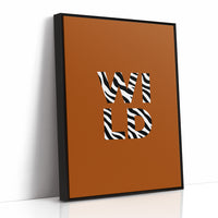 Zebra Stripes Spell It Out
