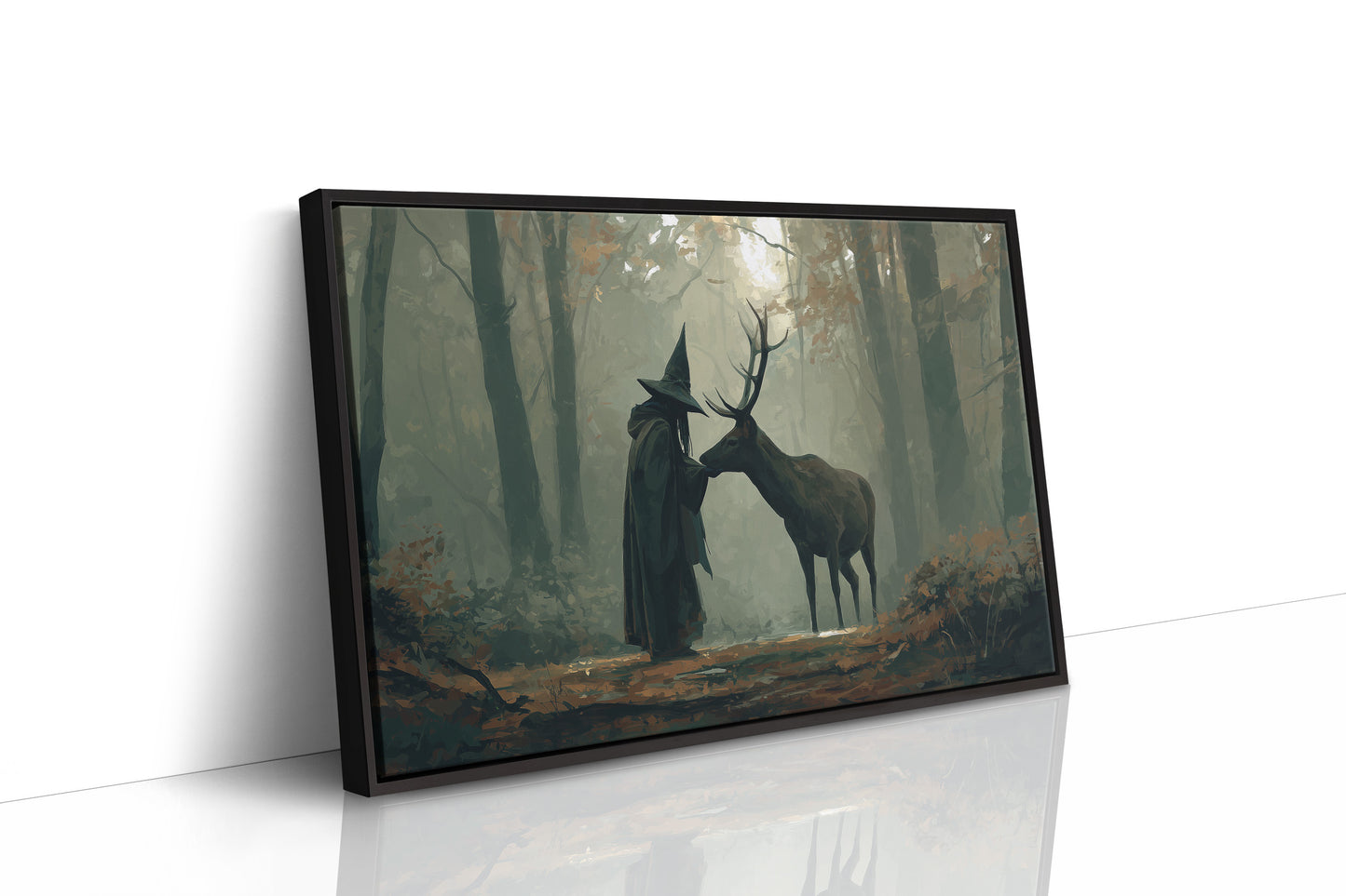 Forest Keeper Meets Ancient Stag