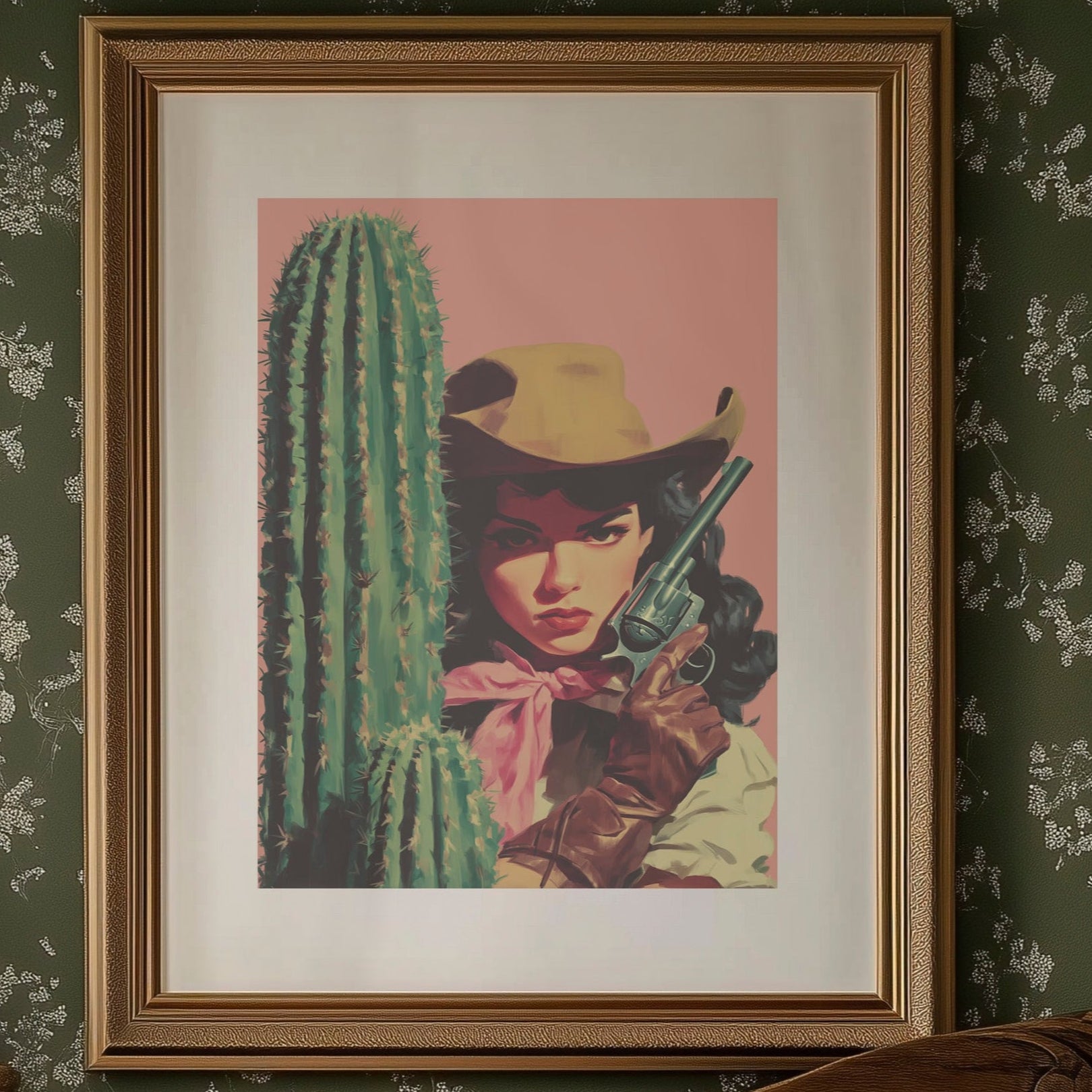 Cactus Rose in the Desert Sun