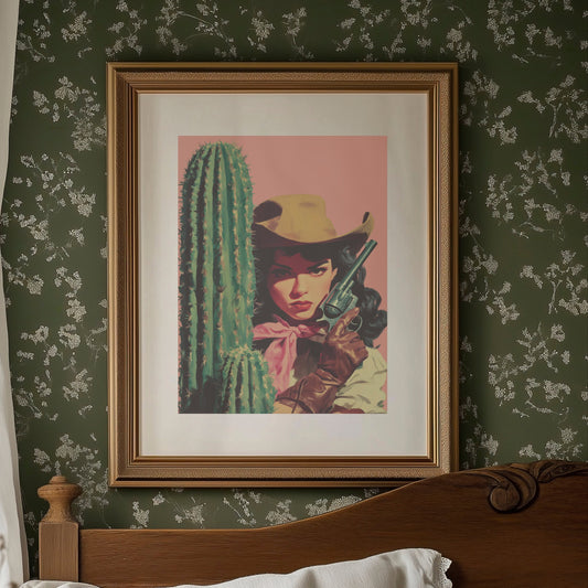 Cactus Rose in the Desert Sun