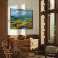 Tuscany Fields Dance In Rainbow Light