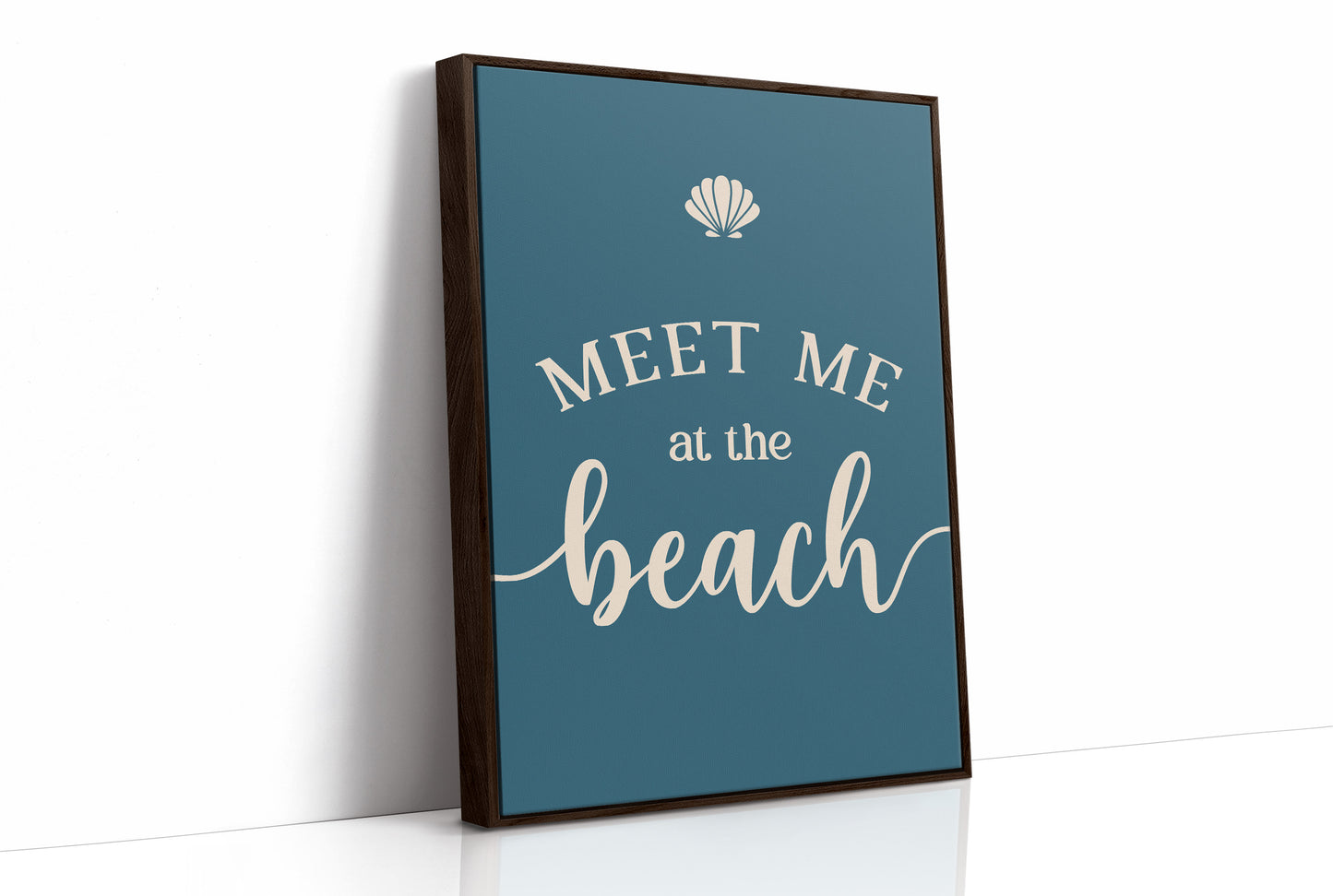 Coastal Invitation in Teal Depths