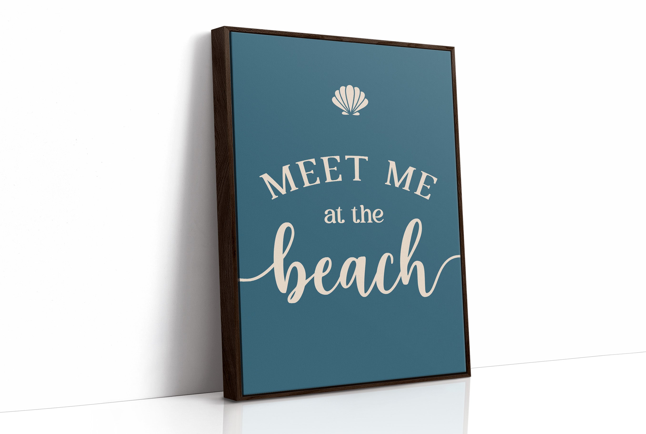 Coastal Invitation in Teal Depths